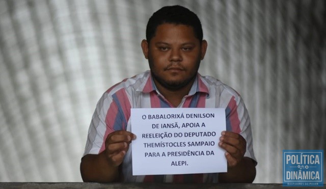 Pai de Santo expressa apoio à Themístocles (Foto: Jailson Soares/PoliticaDinamica.com)