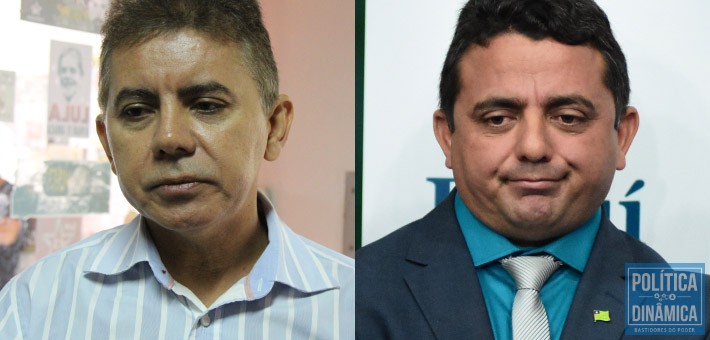 O esquema é mais antigo, mas foi na gestão destes dois -- os então prefeito Paulo Martins e secretário de Educação Professor Ribinha -- que teve início a investigação do escândalo de fraude no transporte escolar do Piauí (fotos: Jailson Soares | politicaDinamica.com)