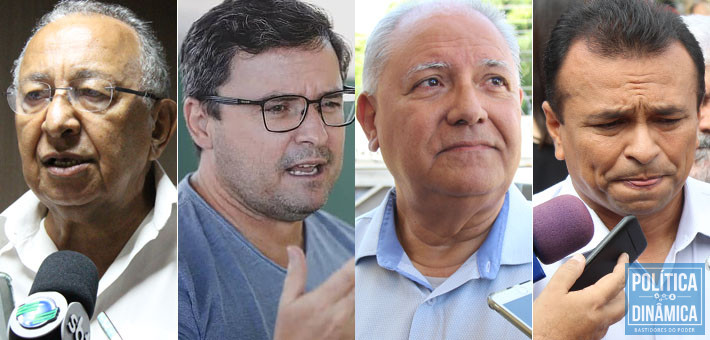 Pessoa lidera; Novo e Montezuma crescem; Abreu cai e é o mais rejeitado dos 4 (fotos: Jailson Soares e redes sociais)
