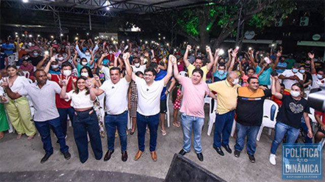 Doutor Pessoa esteve em evento com o pré-candidato Rafael Fonteles, mas nas redes sociais do petista não houve nenhuma menção a importante presença do prefeito de Teresina (foto: redes sociais)