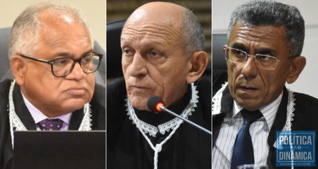 Os desembargadores Fernando Lopes, Raimundo Nonato Alencar e Oton Lustosa, de acordo com o que já faz o STF, garantiram a liberdade de imprensa e expressão (fotos: Jailson Soares | politicaDInamica.com)