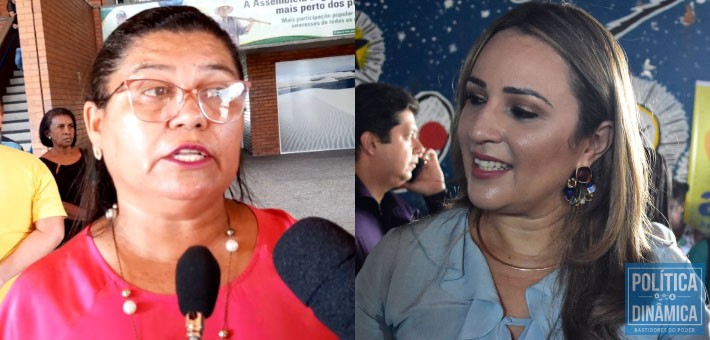 Segundo Paulina Almeida, a desculpa do limite prudencial da LRF não colou com a categoria dos professores; Rejane Dias assegura que o governo tem boa vontade de pagar o reajuste da Educação (fotos: Jailson Soares | politicaDinamica.com)