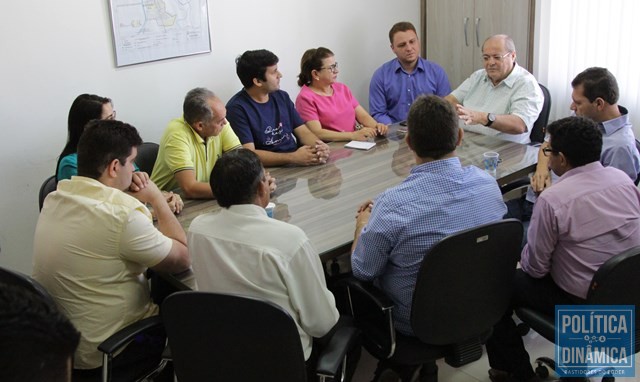 Vereadores se reuniram com Silvio na FMS (Foto: Jailson Soares/PoliticaDinamica.com)