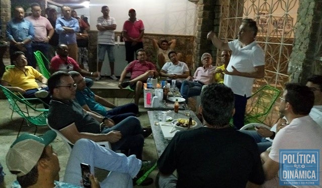 Robert Rios durante discurso em São João do Piauí (Foto: Reprodução/Internet)