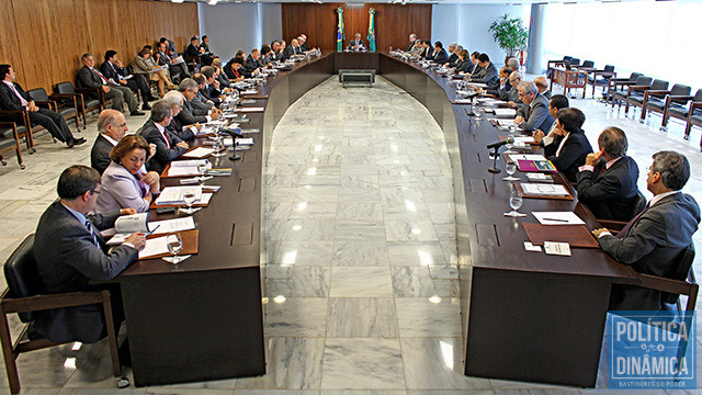 Reunião aconteceu em Brasília com a presença de todos os 37 ministros do Governo (foto: Instituto Lula)
