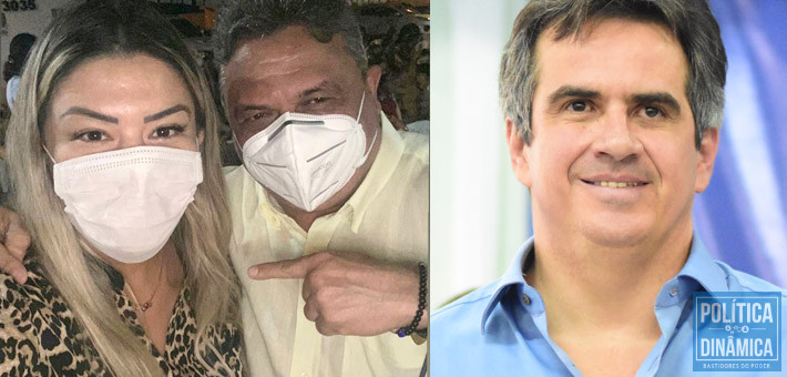 Samantha e Júlio Arcoverde: além deles, não sobrou muita gente para Ciro Nogueira contar dentro de seu partido em Teresina (foto: Facebook)