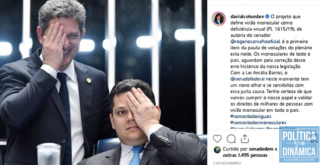 Projeto já foi aprovado no Senado Federal (Foto: Reprodução/Instagram/Davi Alcolumbre)