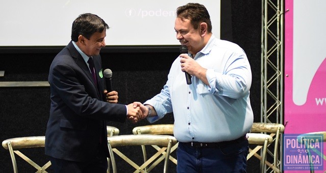 Wellington e Silas no evento do Podemos (Foto: Jailson Soares/PoliticaDinamica.com)