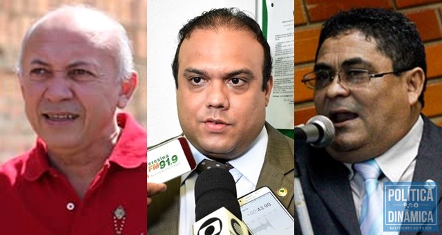 Warton, Ziza e Magalhães: os três primeiros suplentes do PT (Foto: Montagem)