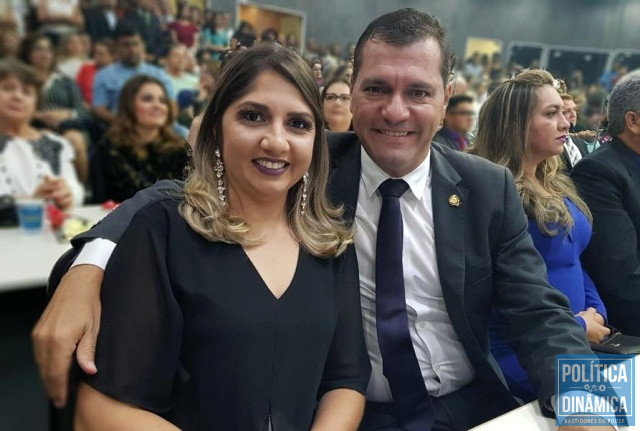 Vanda Rodrigues e o vereador Joaquim do Arroz (Foro: Reprodução/Facebook)