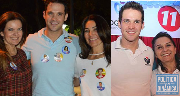 Roberto Veloso ladeado por deputadas do progressistas e com a mãe de Ciro Nogueira, senadora Eliane Nogueira. 