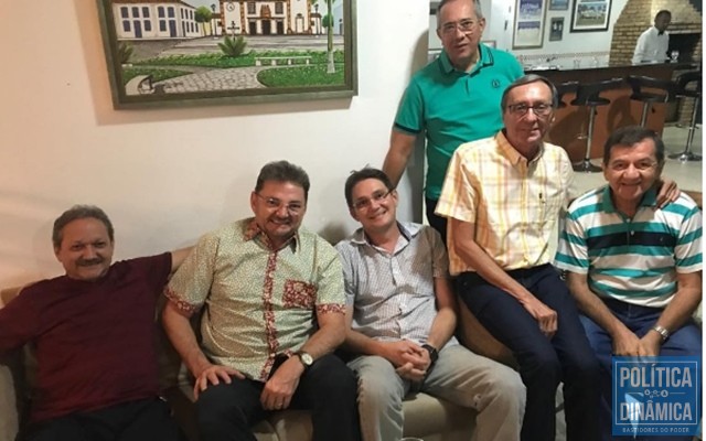 Wilson Martins, Norberto Campelo e Wilson Brandão em encontro (Foto: Reprodução)
