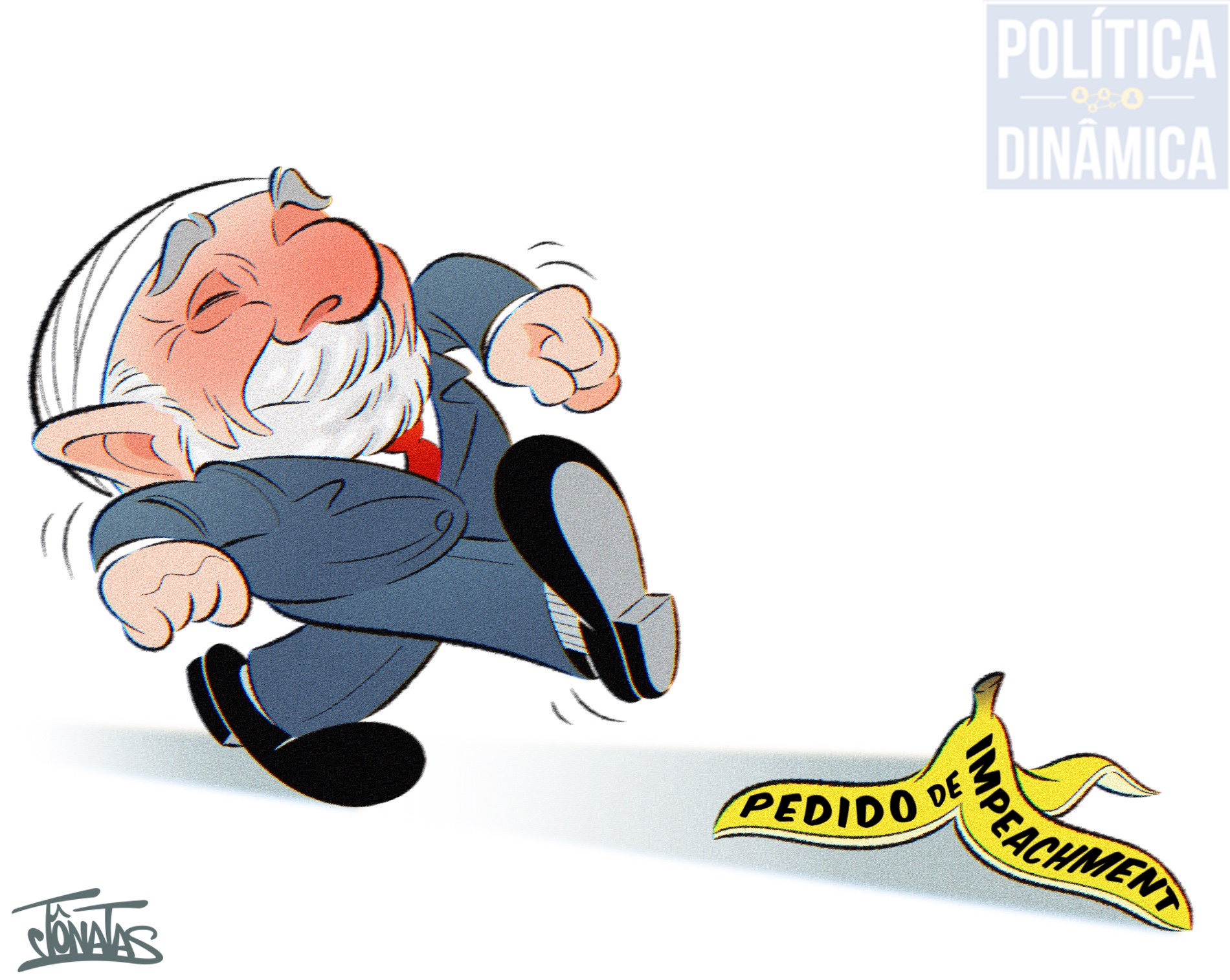 LULA VOLTA AO TRABALHO DEPOIS DO TOMBO, ENQUANTO A OPOSIÇÃO PREPARA UM NOVO  PEDIDO DE IMPEACHMENT - Jônatas Charges - Política Dinâmica