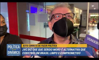JVC se filia a partido de Sérgio Moro e diz que ex-juiz representa um Brasil limpo e comprometido