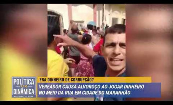 A grana é do povo! Vereador joga dinheiro na rua e população de cidade no Maranhão vai à loucura!